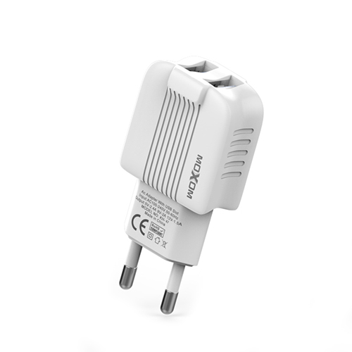 EU Plug Adapter Charger Mobile Phone Charger Dual Port USB Charger 5V 2.4A Wall Charger