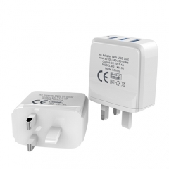 Adaptive USB Charger With 3 Ports 3.4A Fast Charging