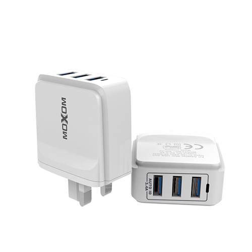 Adaptive USB Charger With 3 Ports 3.4A Fast Charging
