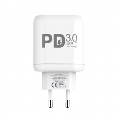 QC3.0 Dual USB Fast Wall Charger Adapter With Type c Charging Cable
