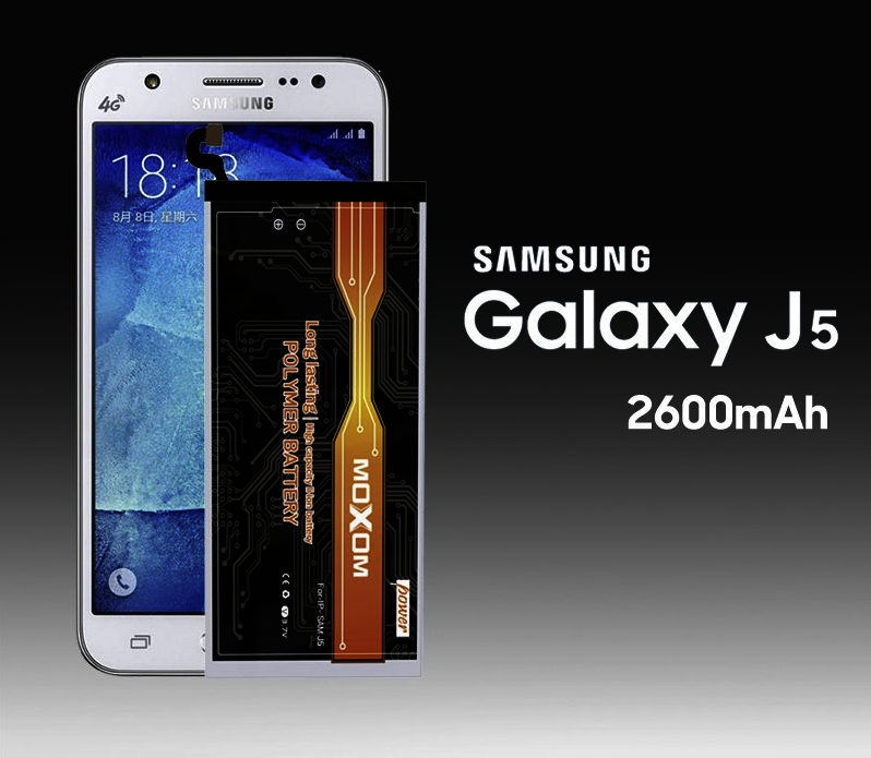 2600mAh 3.7V Li-Polymer Capacity Battery For Samsung Galaxy J5