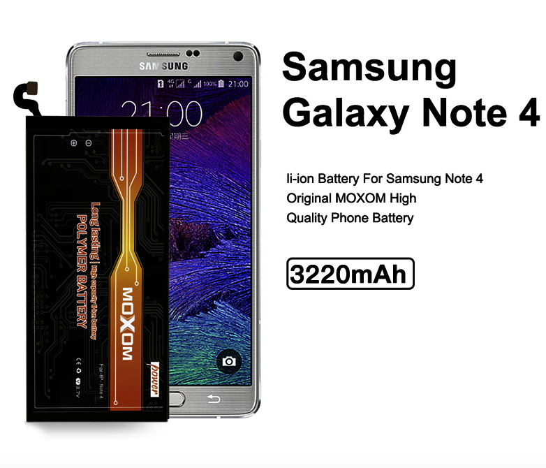 3220mAh High Capacity Battery Lithium Battery For Samsung Galaxy Note 4