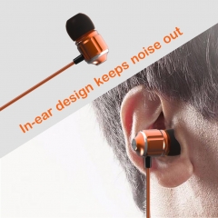 In-Ear Earphones With Remote Control & Mic Noice Cancelling Earbuds
