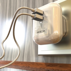 UK Dual USB 2.4A AUTO-ID Travel Fast Charger