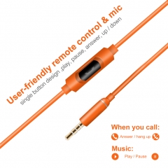 In-Ear Earphones With Remote Control & Mic Noice Cancelling Earbuds