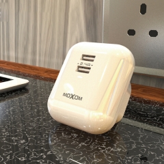 UK Dual USB 2.4A AUTO-ID Travel Fast Charger