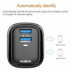 Fast Charging Cable 2-Ports with LED indicator light Travel size