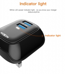 Fast Charging Cable 2-Ports with LED indicator light Travel size