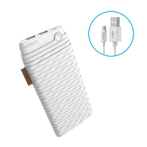 Weave Design PowerBank 10000 mah Portable Dual USB Power Bank With Micro Cable