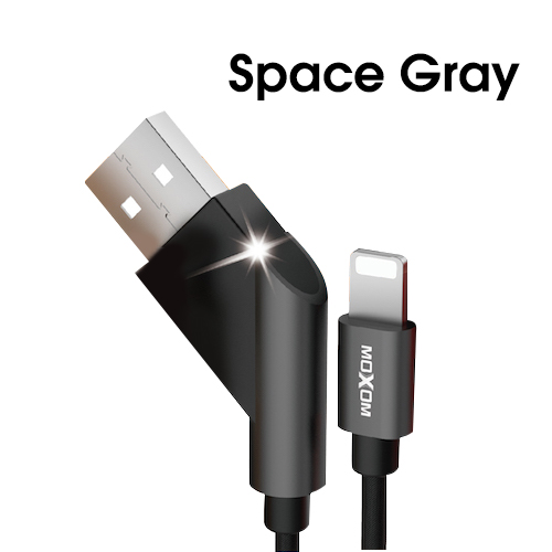 USB Charging Cable 2.4A Black Gold Red Data USB Cable